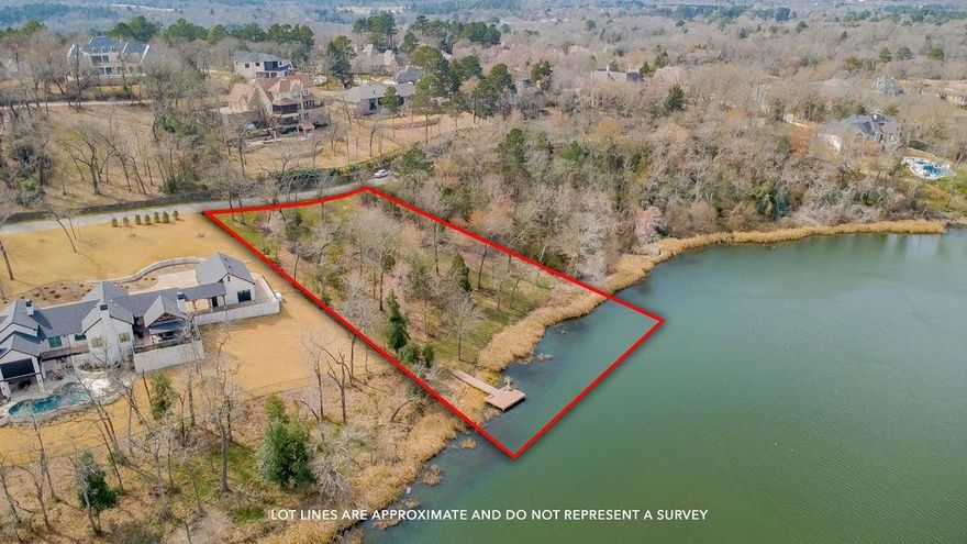 Stunning 0.91-Acre Lakefront Lot with Private Dock in The Cascades Tyler, TX Build your dream home on this rare 0.91-acre lakefront lot located on the north side of Cascade Shoreline Drive in the prestigious Cascades community. This incredible property includes a private dock, offering direct access to the peaceful waters of Lake Bellwood—ideal for boating, fishing, or lakeside relaxation. Nestled within one of East Texas’ most exclusive resort communities, residents enjoy full access to a suite of luxury amenities including a championship golf course, fine dining, resort-style pools, a full service spa, state-of-the-art fitness facilities, tennis courts, walking trails, and a marina with boat slips. With its expansive lot size, waterfront views, and access to premier recreational and lifestyle features, this property offers the perfect canvas to build a custom home that embraces both elegance and outdoor living. Don’t miss this opportunity to own one of the few lakefront properties with a dock in The Cascades!