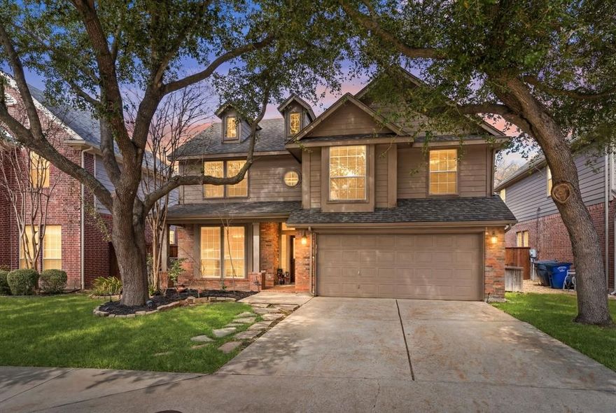 Minutes from White Rock Lake, Dallas Arboretum, Shopping, Schools and Hwy's, this BEAUTIFULLY REMODELED home is in a gated community, with a pool and backs to a greenbelt! Walking in you are greeted with the wall of windows overlooking the backyard. The separate dining room flows to the kitchen that offers tons of storage, a nice size pantry and brand new appliances including an induction cooktop, kitchen aid dishwasher and oven with built in air fryer and built in microwave. The breakfast nook is also open to the family room and backyard. The main living area has high ceilings and a double sided fireplace with space for a wall mounted television and built in storage. A separate study around the corner could also be used as a bedroom as there is a full bathroom next to it. There is a utility room downstairs as well. On the second story the large primary bedroom has 2 SEPARATE CLOSETS and a luxurious primary bathroom with brand new shower, free standing tub and double vanities. Additionally there is another bathroom and 2 secondary bedrooms as well as a nice size game room. Storage is plentiful and there is even a huge walkout attic closet. Best of all is your backyard oasis including pool with limestone deck for easy entertaining or relaxing. Nest door bell cam and  thermostats, Schlage lock and Pentex pool pump app are some of the smart features that stay with the house. VETERANS THIS IS A 2.5% VA ASSUMABLE LOAN!