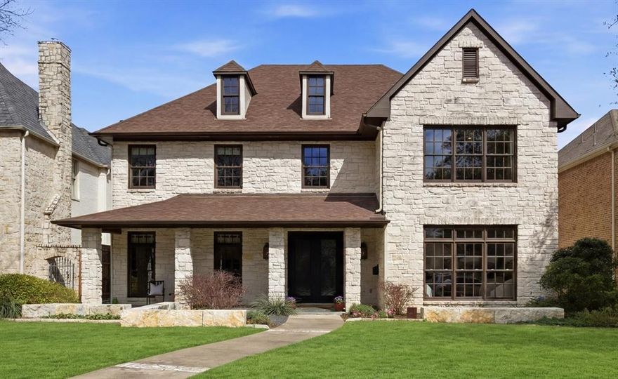 Located on a family-friendly block in Boone Elementary, this impressive 5,046 sf home is grand in scale and meticulous in design, offering a rare opportunity to secure a sizeable home on an oversized lot in HPISD for under $3M. Equally suited to formal entertaining and comfortable everyday living, the home welcomes guests with a dramatic two-story entry, sweeping staircase, and hand-scraped hardwoods. Gracious formal areas flank the foyer, offering soaring ceilings and abundant natural light. The well-designed kitchen is the heart of the home, featuring quartzite counters, a commercial Viking range, Subzero refrigerator and wine fridge, and Bosch dishwasher, all flowing seamlessly into a spacious breakfast room and expansive family room anchored by a striking stone fireplace and custom built-ins. A few steps beyond sits a spectacular screened porch, complete with outdoor fireplace and multiple seating areas, creating a superb extension of the home’s living spaces that invites year-round enjoyment. A flagstone patio, large yard, and enclosed driveway complete the outdoor space and offer room to relax and play. Upstairs are four well-proportioned bedrooms, each with their own bath, and a floor plan offering privacy for family and guests alike. The primary suite, prominently positioned at the front of the home, offers sweeping views of the front lawn as well as a tastefully updated bath with stand-alone tub, heated floors, and a cedar closet. A spacious game room over the garage, complimented by an additional seating and study area, provides versatile living spaces ideal for work, study, or recreation. A roomy downstairs laundry adds everyday practicality, while recent improvements such as a 2023 impact-resistant roof and 2022 all-new HVAC systems underscore the home’s value and peace of mind. With its grand scale, functional floor plan, and premier lot size, this property is perfectly suited for the buyer seeking space, quality, and community in a premier location.