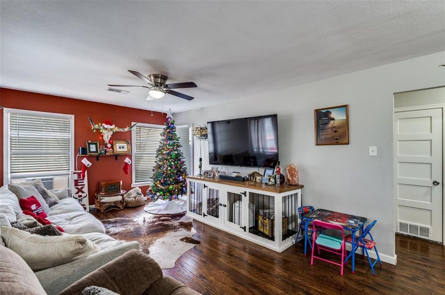 Cute well-loved home in an up and coming area. Large backyard perfect for pets and kids! Finished shed can be used as a study or flex space. Come see this home before it’s gone!