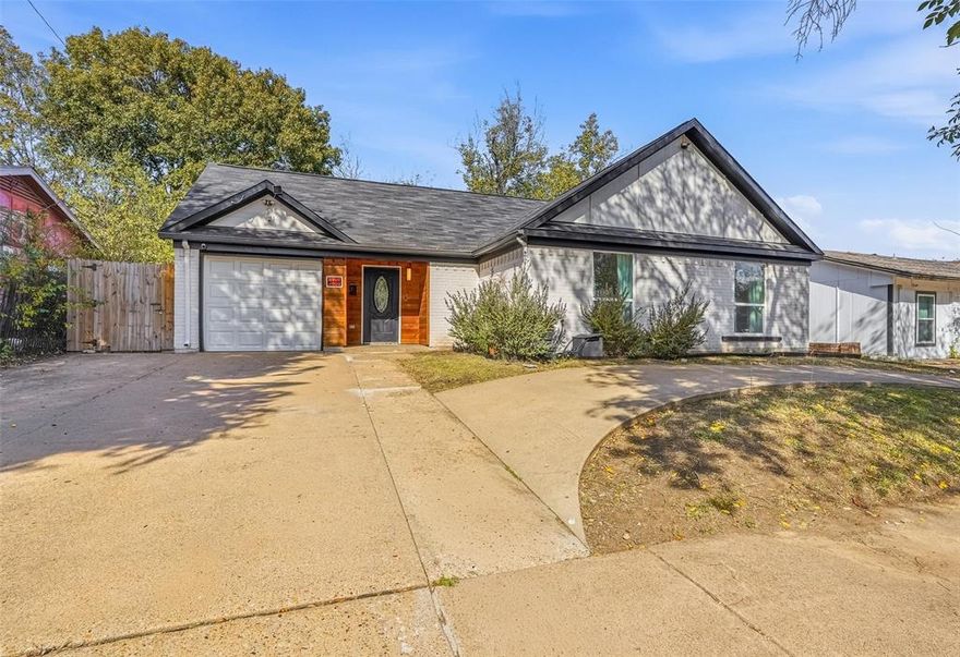 Step into this beautifully updated 4-bedroom, 2-bath home that perfectly blends comfort, style, and functionality. The open-concept layout is ideal for entertaining, while the spacious bedrooms offer plenty of room for everyone to relax. The home offers modern upgrades and is move-in ready! Enjoy outdoor living at its finest with a huge backyard. The back fence opens for additional parking and the home is conveniently located near schools, parks, and shopping. Buyers and buyer agents please do your due diligence. All information is deemed reliable but not guaranteed.