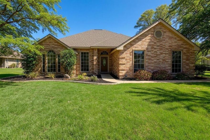 USDA territory. Buyer can potentially qualify for Zero down. Ready for a new homeowner. Gorgeous home on over 1 half acre. Lovingly cared for. This 3 bedroom, 2 bath gem is beaming with amenities. The split bedroom allows for privacy. Snuggle up to the warmth from the fireplace, Listen to birds on the large covered patio. Grow a garden, enjoy nature. You have a project, no worries. The 20X30 storage building can easily accommodate any dream project. Little Traffic. The home is fully landscaped in a culdesac. Loads of natural light, vaulted ceilings, large laundry room, ceiling fans throughout , newish carpet in bedrooms and low maintenance ceramic tile and wood laminate floors throughout. Long driveway for extra toys, RV or visitors to pull in. Thinking of putting in a swimming pool or pickleball court. This property is for you. Minutes from bustling Waxahachie. Get to the HEB in minutes. Fish at the lake. What more can you ask for. Beautiful sunsets await you. Don't miss out