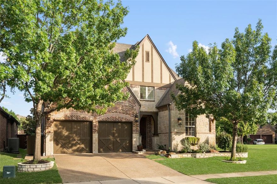 Welcome to 8221 Paisley Drive, a beautifully appointed 4-bedroom, 4-bath residence located in the prestigious Tribute Lakeside Golf & Resort Community. Perfectly positioned on a premium lot with no rear neighbors and lush green space beside and behind, this home offers both exceptional privacy and scenic views—an increasingly rare combination in this coveted neighborhood. Even better, no Tribute Community Benefit Fund transfer fee applies for this property.Thoughtfully designed for both everyday comfort and elevated entertaining, the home features a spacious office with custom built-ins, an oversized game room, and a dedicated media room—ideal for movie nights or hosting guests. The gourmet kitchen flows seamlessly into the open-concept living area, creating a warm and inviting heart of the home. Living in The Tribute means more than just owning a beautiful house—it’s about embracing a lifestyle of leisure and luxury. Surrounded on three sides by Lake Lewisville, The Tribute offers residents resort-style amenities, including two award-winning golf courses (designed by Tripp Davis and Old American Golf Club), a stunning clubhouse with a bar and dining, a private beach club, and resort-style pools. Enjoy miles of scenic hike and bike trails, peaceful canals, a splash park, and a dog-friendly community with year-round events. Families benefit from access to highly acclaimed LISD schools, including the on-site Prestwick STEM Academy—and with this property, you’ll enjoy those advantages without the additional STEM fee.
Whether you’re looking to unwind with a round of golf, watch the sunset over the lake, or explore nature trails just steps from your backyard, 8221 Paisley offers the ultimate Tribute lifestyle—with a rare level of privacy and comfort. This home is a must see.