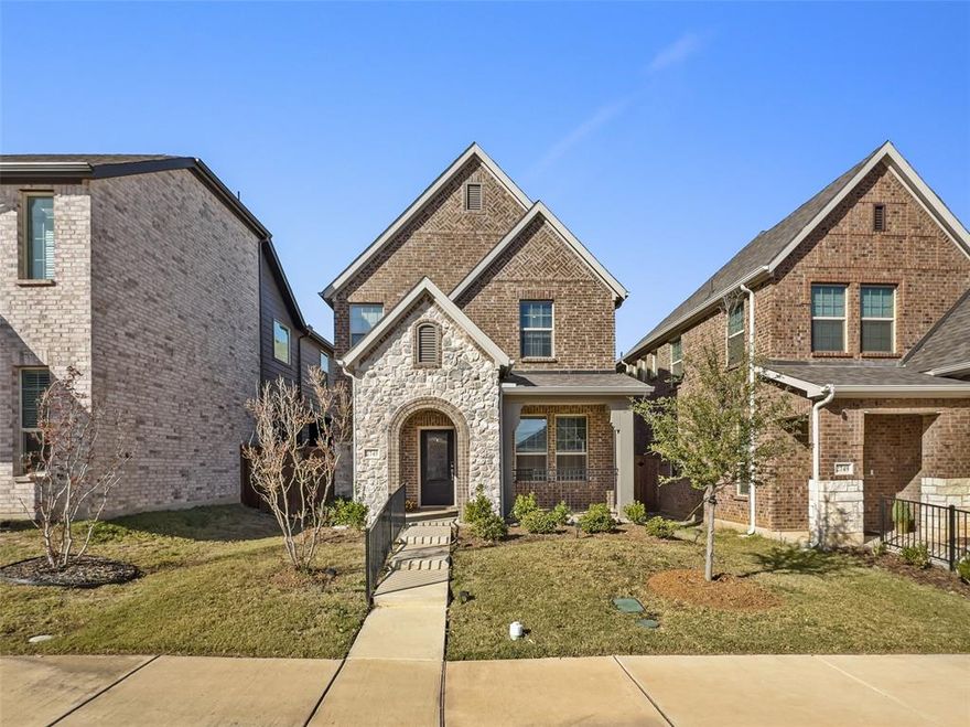 SELLER INCENTIVE AVAILABLE. Lender credit available. Investors are welcome. This beautiful well maintained 2023 house is in Ashford Park Community in Corinth TX. This charming 3-bedroom, 2.1 bathroom home is nestled in the highly sought-after Ashford Park Community in the heart of Corinth with Lake Dallas ISD. The Front elevation has a covered patio and has a custom entry front door.  The front door opens up to a spacious living room and kitchen combo, there is ample space for entertaining. The Kitchen has upgraded pendant lights, walk-in pantry and a side yard. Also downstairs is the guest powder room by the entryway and coat closet. Upstairs has a gameroom or flex space that can be used as an office or second living room. The Primary bedroom is ensuite has a spacious walk-in closet and a quiet retreat. The Utility room is located near the bedrooms for easy access. The other two bedrooms have are located near the second spacious bathroom. Enjoy comfortable living with a smart layout, generous natural light, and a warm,welcoming atmosphere throughout. All appliances are included in this sale. The Ashford Park Community has a community swimming pool and playground providing a peaceful, family-friendly environment while being conveniently located near all major freeways, making commuting a breeze! Don’t miss your chance to own this beautiful home. Investors are welcome as property is also on the market for rent.