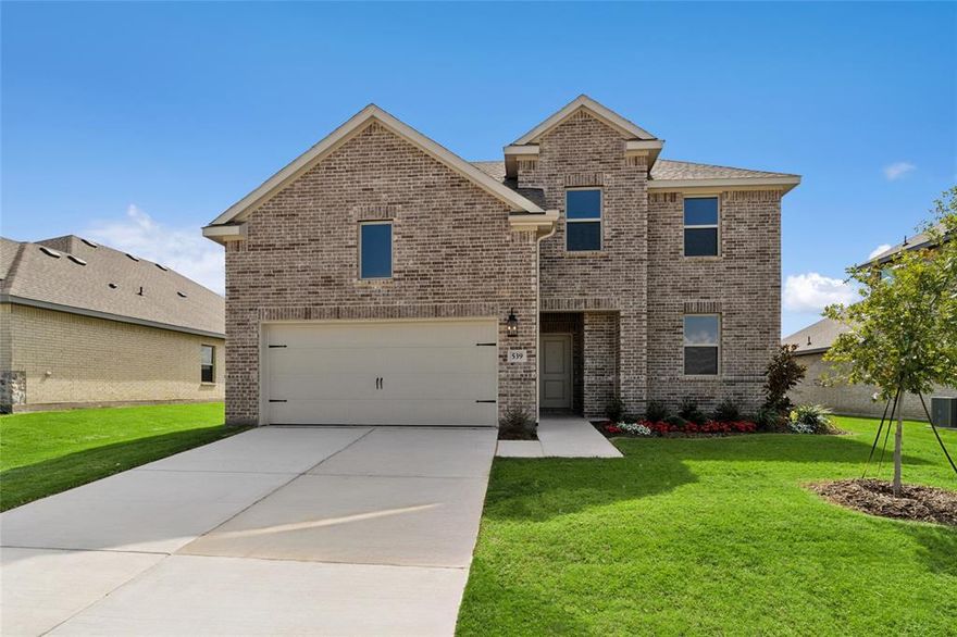 Welcome to Rolling Ridge in Van Alstyne, TX. Upon entering, you're greeted with an inviting, open living space. The kitchen will impress any cook with stainless-steel appliances, corner pantry, dark stain shaker cabinets, sleek quartz counters and so much more! The primary bedroom features windows overlooking the backyard, a palatial walk-in closet, and an ensuite spa inspired bathroom with large shower and dual sinks. The home features 4 bedrooms, 3 bathrooms and a spacious upstairs loft. Enjoy spending time outdoors on the covered patio. The builder's attention to details separates this home from the rest. Close to Highway 75 for quick trips to Sherman or McKinney.