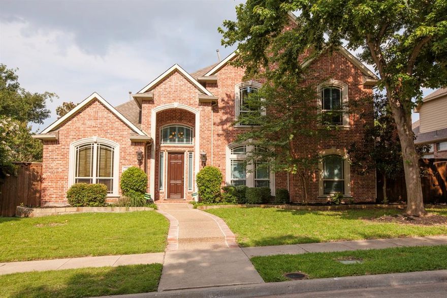 Step right in to this glamorous 5-bedroom, 4-bath estate in Plano with POOL, SPA and covered patio with fireplace!

This property boasts a chef style eat-in kitchen with double oven under the 8-burner range, beautiful built in cabinetry and granite throughout. Custom designs dance throughout downstairs in the separate formal dining, office and double living areas.

DOWNSTAIRS primary bedroom is drenched in natural light and large primary bathroom with walk-in shower and separate tub is the perfect compliment! Upstairs bedrooms and theatre room (projector + chairs stay!) makes for a fantastic house for hosting any occasion. Gameroom upstairs, currently has pool table and can be included in the lease. 240 watt EV charger already installed in garage. New carpet in primary bed and closet, new paint throughout. Come out and tour this Plano beauty today!

Located in the Woods of Suncreek, minutes from 75 and Watters Creek Shopping.

Pool service is included in the rent. Fridge, Washer and Dryer included if desired.

No Smoking. Pets negotiable with required screening. No housing vouchers. No Section 8 accepted.