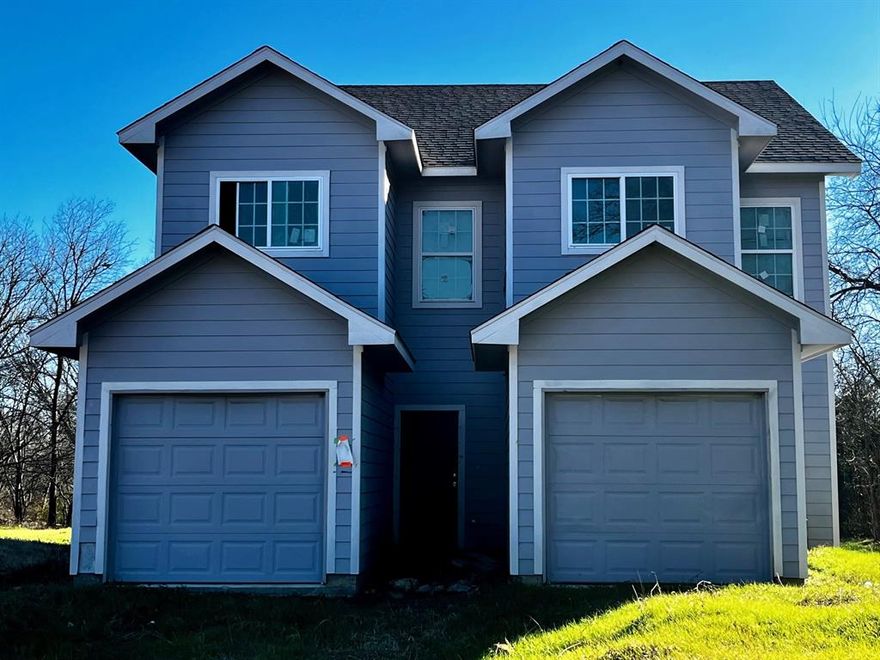 Get an Opportunity Zone duplex with a 4.99% fixed rate on a 30-year loan (seller paid buy down) with our preferred lender! Great investment opportunity for duplex just a few minutes from downtown Fort Worth and the Hospital District. Very handy to I-35, I-20 and Hwy 287. Each side is 2 beds 1.5 baths a 1 car attached garage and 929 sf.
The backstory here is that permits were granted on this duplex and 3 others a couple of years ago. The builder discovered that the city hadn't completed utilities the full length of the street. The project was put on hold awaiting the street and utility work. That work is underway and the permit renewed for completion. Take a drive by now and contact listing agent to be put on the waiting list for interior walks when construction is nearing completion.