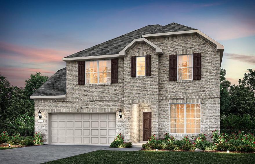 NEW CONSTRUCTION: Beautiful two-story home available at Wellington in Fort Worth. The Lexington Plan, spanning 3,548 sf.  5 BR + 4 BA rooms. Soaring Ceiling at Entry + Open floorplan layout perfect for entertaining and creating a connected home environment + High-end kitchen with premium finishes and upgraded stainless steel appliances + Expansive gathering room bathed in natural sunlight + Inviting Game Room perfect for additional entertaining + Owner's suite bath with a luxurious walk-in shower + Sleek LVP Flooring + Stylish quartz countertops. A wonderful home for a growing family or for those who enjoy entertaining. Available for move-in July 2026!
