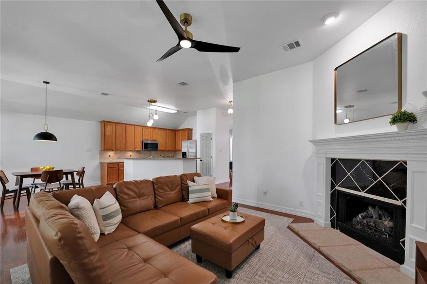 Welcome to 3105 Hemlock Lane in McKinney, TX 75070 – a home that perfectly blends small-town charm with the convenience of nearby shopping, dining, and entertainment. This well maintained one-story home offers 4 bedrooms, 2 bathrooms, and a bright, open floor plan. Step inside to find light-filled spaces with today’s neutral colors. The flexible dining room can easily double as a second living area or home office. At the heart of the home, the kitchen features granite countertops, an eat-in breakfast nook, and an open flow into the living room with a fireplace for family gatherings. The private primary bedroom features an en-suite bath with dual sinks and walk in closet. Recent updates—including new windows, paint, carpet, and lighting—bring a fresh feel throughout. Enjoy outdoor living on the large covered patio overlooking the grassy backyard, perfect for play or relaxation. Summers are made even better with access to the community pool just around the corner. This move-in ready home combines comfort, convenience, and community—all in one! 

Replaced within last 5 years - HVAC, electrical panel, water heater, windows, garage door, back door, microwave and range, etc. See transaction desk for list of improvements.