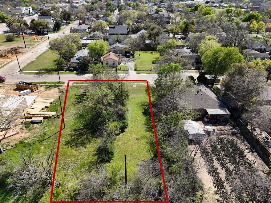 Prime infill development opportunity near the Trinity River. This .19-acre residential lot is ideally positioned for a custom home build or speculative new construction project. Located in an established neighborhood experiencing ongoing revitalization and new builds, this property offers strong upside potential for builders and investors.

Flat topography featuring few trees and brush, with utilities available at the street (buyer to verify). Convenient access to Downtown Dallas, Trinity Groves, Bishop Arts District, and major highways including I-30 and I-35E. Minutes from dining, retail, and entertainment.

Ideal for:
• Custom home builder
• Spec home project
• Buy & hold investor
• Infill development

No HOA. Buyer to verify zoning, building restrictions, and utility information.