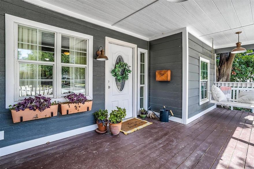 Don't miss this newly remodeled quaint bungalow in hightly sought after Ryan Place! This home features an open living, dining, and kitchen area. It has a split floor plan with 2 bedrooms and 1 full bathroom at the front of the house and a private primary bedroom and ensuite bath at the rear. Large seperate laundry room that serves as a mud room leading to your large backyard complete with beautiful, established vegatable garden and ample space for outdoor living. This 1945 home still has the original hardwood floors in the front bedrooms giving it a perfect mix of old and new. Close to TCU. Would make a great rental or primary residence!