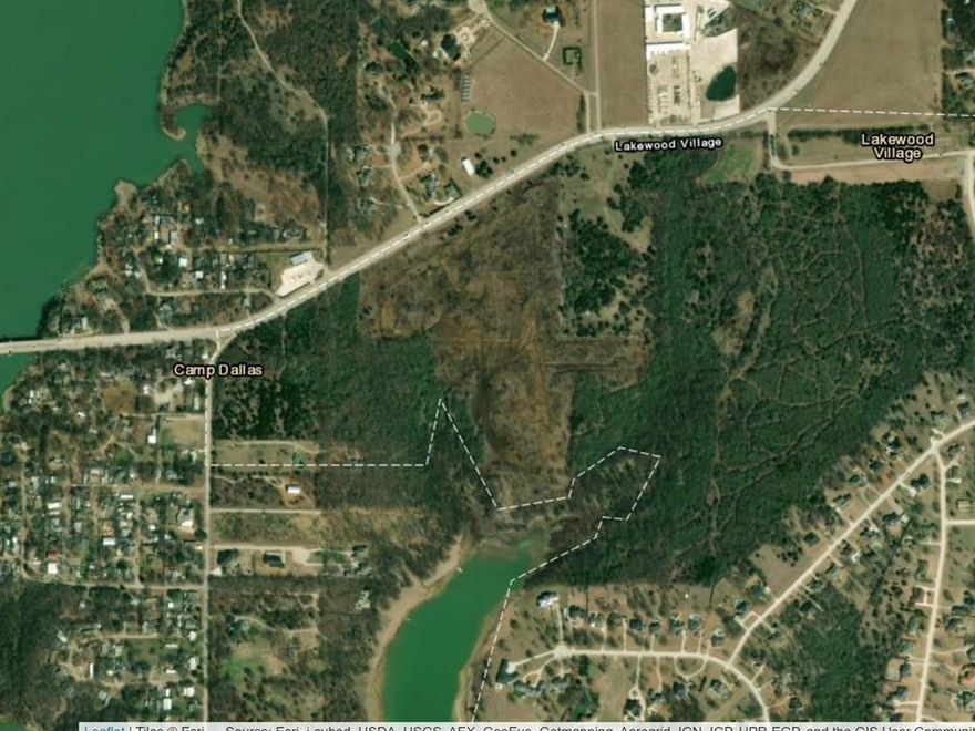 Great development opportunity on lake Lewisville in the city of Lakewood Village. Little Elm ISD. Property is cleared and engineering is complete for 77 residential lots.