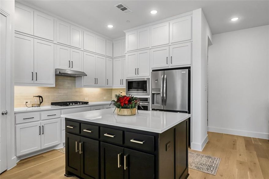 $5,000 Seller Credit! Move-in ready “lock-and-leave” townhome just minutes from downtown McKinney, featuring high ceilings, a dramatic floor-to-ceiling fireplace, a gourmet kitchen with a large island and walk-in pantry, 4th bedroom and full bath downstairs, a primary suite with his-and-hers sinks and a custom walk-in closet, and a water filtration system for clean, refreshing water throughout.

Nestled in the 1,700-acre Trinity Falls community, residents enjoy resort-style amenities including neighborhood parks, miles of hike-and-bike trails, pools, and over 450 acres of green space. This home perfectly combines style, comfort, and convenience, making it ideal for entertaining, relaxing, and modern living in Trinity Falls.