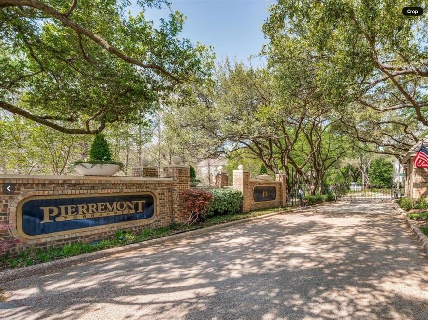 Best-kept secret in sought-after Midway Hollow! This beautifully reimagined townhome in Pierremont Townhomes offers the perfect blend of privacy, style, and convenience. Thoughtfully updated throughout, the home features all-new flooring, fully renovated bathrooms, updated kitchen backsplash and countertops, plus a new dishwasher and cooktop. The spacious living area is filled with abundant natural light and features recessed lighting, custom built-ins, and a redesigned fireplace, creating a warm, inviting atmosphere. Large windows overlook a serene private patio, offering the perfect indoor-outdoor retreat, while a stylish half bath downstairs adds convenience for guests. Upstairs, the spacious primary suite features new flooring, an oversized walk-in closet, and a luxurious renovated spa-inspired bath with heated floors, freestanding soaking tub, and skylight filling the space with natural light. A newly added loft provides flexible space for a home office, workout area, or reading nook. The secondary bedroom includes a walk-in closet and an updated en-suite bath with heated floors. Located in a gated community with two pools, a clubhouse, and scenic walking paths, this home is centrally located near Central Market, shopping, and restaurants. Additional highlights include built-in garage cabinetry, new front and back doors, a new roof (2023), and new HVAC & heating systems (2023). Move-in ready and impeccably updated, this is a rare opportunity in one of Dallas’ most desirable neighborhoods.