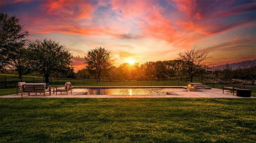 If you have been craving space, privacy, and a home that feels intentional from the moment you walk in, this Bear Creek property delivers.

Situated on approximately two acres with trees and backs to a creek, you will never have neighbors behind you. This former model home offers thoughtful builder upgrades, elevated finishes, and a $20,000 HousePro smart home system control lighting, climate, and security with ease plus Starlink internet.

Inside, the open-concept layout creates a natural flow between the great room, kitchen, and dining. It is a space that lives just as well day to day as it does when entertaining. Natural light, clean lines, and intentional design choices give the home a fresh, move-in ready feel.

The split floor plan offers both function and privacy, with the primary suite set apart from the secondary bedrooms. Four bedrooms, a dedicated office, and a game room provide flexibility for how you actually live, work, and gather.

Step outside and the lifestyle expands. A covered patio overlooks the recently added pool, creating a true extension of the home for relaxing or entertaining.

Set within the Bear Creek community, residents enjoy the ability to explore the neighborhood by golf cart or bike, with ample space for outdoor activities and everyday adventure.

With two acres, there is room to breathe and room to grow. Space for recreation, pets, or future additions, all within a luxury community that helps support long-term value. Outbuildings and exterior modifications may be permitted with HOA approval. Buyer to verify.

This is where elevated design meets everyday livability, just far enough from the city to feel like an escape, without giving up convenience.