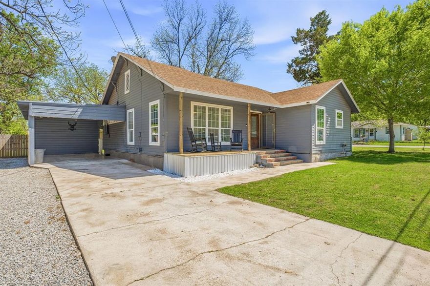 Welcome to this charming and cozy home in the heart of De Leon, Tx. Situated on a spacious lot, this property offers a warm, inviting atmosphere perfect for comfortable everyday living. Inside, you’ll find a functional layout filled with natural light, creating a bright and airy feel throughout the home. Key features to the home include a new central air conditioning system in May of 2025, newly remodeled bathroom, and improvements to the kitchen as well. The living spaces are well-suited for relaxing or entertaining, while the kitchen provides ample room for preparing home-cooked meals. Outside, the generous yard offers plenty of space for outdoor activities, gardening, or simply enjoying the peaceful small-town surroundings. There is also a water well in place for watering the lawn and could easily provide water to the home if desired. Located in a quiet, established neighborhood, this home provides a perfect blend of comfort, simplicity, and potential. Whether you’re a first-time buyer, downsizing, or looking for a peaceful retreat, this cozy property is full of charm and opportunity.