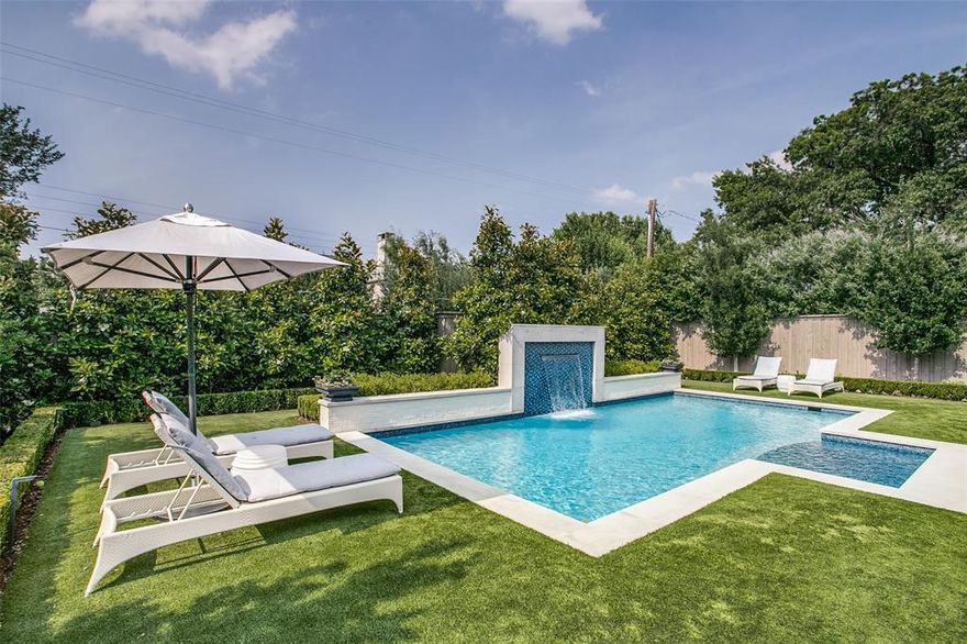 Completed in 2020, this pristine and stunning home has been substantially upgraded since that time. Open and generous living-kitchen areas feature views of a backyard that is truly spectacular. Designed by DDLA and created by Pool Environments in 2021, it features a 15 X 36 pool with an LED-lit waterfall feature, limestone coping and low maintenance artificial turf. Bluestone paved patio seating area fitted with a gas FP and Phantom mosquito screens, offers the perfect vantage point to enjoy the backyard ambiance. Inside, a wet bar with Scotsman ice-maker and a double door wine fridge services the entertaining space. Kitchen suite of appliances incl Asko, Subzero and Wolf. 1st floor primary suite with a palatial master bath is finished in white marble. 4 addt'l ensuite bedrooms with marble baths up. Separate grilling patio with EVO flattop grilling station and Lynx 36-inch BBQ grill with searing station and Lynxfridge. Too many enhancements to note. See TransactionDesk for more detail.