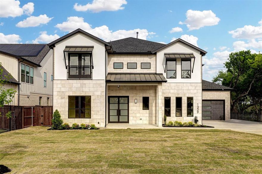 Discover this stunning 4-bedroom, 4.5-bath home offering an ideal blend of luxury, comfort, and modern design. The transitional farmhouse style features an inviting open floor plan, highlighted by beautiful quartz counters, wood floors throughout, and thoughtfully selected luxury finishes. Designed for convenience and versatility, the home includes both a private study and a secondary bedroom downstairs, perfect for guests or multigenerational living. Upstairs, enjoy exceptional entertainment spaces with a spacious gameroom and dedicated media room. A 3-car garage provides ample storage and functionality. Located within the highly acclaimed exemplary KISD schools, this property offers not only style but exceptional community value with no HOA. Outside, the home continues to impress with a spacious patio, ideal for outdoor dining and relaxation, along with a retaining wall and french drain for added durability and peace of mind. Minutes from retail, restaurants and entertainment. A perfect blend of elegance and practicality—this home truly has it all.