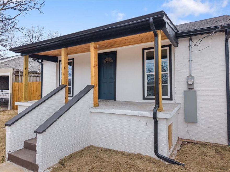 Opportunities like this rarely come up !!!!
Fully renovated in 2026 and ideally located in the highly sought-after Bishop Arts District, this move-in ready home offers modern updates, flexible living space, and exceptional convenience. Situated in the heart of North Oak Cliff, the property is just minutes from Bishop Arts, known for its locally owned restaurants, boutique shopping, coffee shops, art galleries, and vibrant community atmosphere. Downtown Dallas is also approximately 5 minutes away, providing easy access to major employment centers, dining, and entertainment.

The home offers approximately 1,300 square feet of total living space, including a detached accessory dwelling unit (ADU) that provides versatile options for guest space, office, hobby area, or storage .

The main residence features an open-concept layout with a fully remodeled kitchen showcasing quartz countertops, modern cabinetry, and updated finishes that flow seamlessly into the living area. The primary bathroom includes a tiled walk-in shower, while the secondary bathroom features a bathtub for added functionality.

Major upgrades completed in 2026 include a NEW HVAC system, NEW furnace, and NEW double-pane argon gas windows designed to enhance energy efficiency and interior comfort. Fresh landscaping enhances curb appeal, while the exterior offers a combination of siding and brick construction.

The property also features a newly installed oversized concrete driveway providing ample parking for approximately six or more vehicles. The spacious backyard offers plenty of room for outdoor entertaining, recreation, or future customization.

This property offers modern renovations paired with one of Dallas’ most desirable and locations!!!