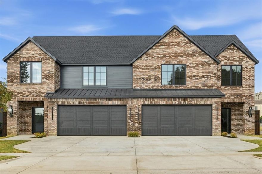 This architecturally impressive new build in Elm Thicket offers a sophisticated blend of modern and transitional style on a premier corner lot. From the moment you step inside, the home unfolds with a prominent LED staircase, light-filled layout with contemporary windows, highlighted by custom woodwork, designer finish-outs, and an elegant cast-stone fireplace that serves as a true focal point. The gourmet kitchen is crafted for both beauty and function, featuring a spacious island with Taj Mahal countertops and a dedicated bar area ideal for entertaining. The flow of the home is enhanced by thoughtful design details that elevate everyday living. Upstairs, the serene primary suite provides a luxurious retreat complemented by two additional bedrooms offering flexibility for family, guests or work needs. With its fully bricked exterior, striking presence, and elevated interior finishes, this home delivers a level of sophistication rarely found in a lease property. This is an incredibly opportunity to lease a high-end new build that you won't want to miss!