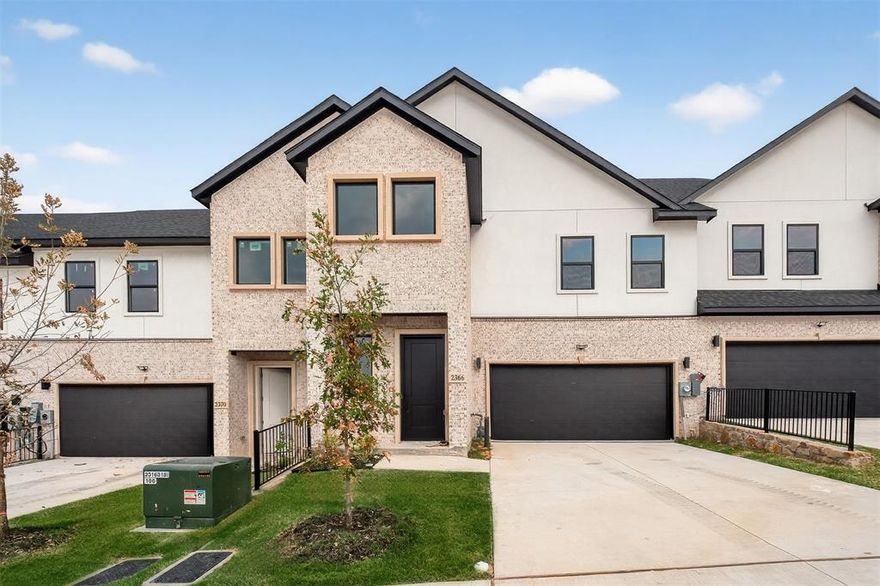 Brand-new construction in the heart of Irving! This modern 3-bedroom, 3-bath townhome offers a sleek open-concept design, stylish finishes, and a low-maintenance lifestyle just minutes from Las Colinas, Toyota Music Factory, DFW Airport, and major highways.
Step inside to find soaring ceilings, abundant natural light, and a contemporary kitchen that flows seamlessly into the living and dining areas—perfect for entertaining or everyday living. A first-floor office provides flexibility and can easily function as a fourth bedroom.
Upstairs, the primary suite boasts a spacious walk-in closet and spa-inspired bath, while two secondary bedrooms share a well-appointed full bathroom.
Situated in a quiet, established neighborhood, this home combines the convenience of new construction with an unbeatable central location.