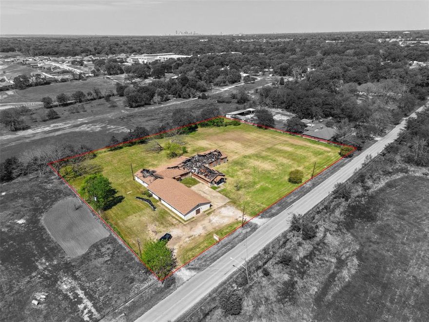 Country Living with City Convenience! This property includes three parcels 2018, 1933, and 1937 Haymarket Road totaling approximately 2.96 acres. Two of the lots are zoned for religious use, and one is zoned residential. The existing church structure will need to be demolished by the buyer. Property is being sold AS-IS. Conveniently located just 13 miles from Downtown Dallas, this Tract presents a prime opportunity for developers or investors. Come see it Today!