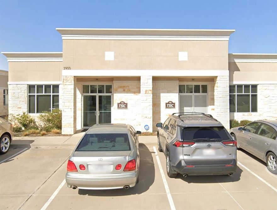 3900 Stonebridge Office condo is a great office size in a great area with access to Mckinney and Frisco.  It's located near the intersection of Stonebridge Dr and Custer Rd near the western edge of McKinney TX.  The location has convenient access to US Hwy 380 to the north and TX Hwy 121 to the south with 6 lane thoroughfares connecting the two.  The property is surrounded by a population density of approx 100,000 w about 50 percent ea coming from McKinney and Frisco.  The space is currently configured w 2,450, 7 offices, 2 break areas, large conference room, LED lighting throughout and two restrooms.  The space could be divided into two office condos of 1,225 SF ea,w separate entries, multi office, conference rm, breakroom and restroom with separate entries.  The offices are fairly new having been built in 2017 so they should perform efficiently.  Beat the traffic and work close to home.  Create an office suite that meets the needs of your business and your clientele.
