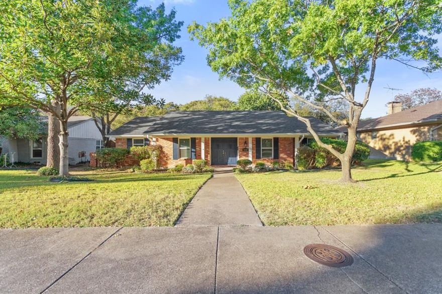 Beautiful home in sought after East Dallas, close to White Rock Lake.  The front porch welcomes you home. Home is move in ready with the following improvements-all completed October 2025, includes fresh paint, all interior and exterior, Roof and gutters, 6 ft cedar plank fence with steel posts and  Carpet in bedrooms. Kitchen includes stainless steel appliances, including refrigerator and granite countertops. Home also includes newer Vinyl windows, Low-E Argon filled, with a lifetime warranty on the seals.  Back yard includes a space for a dog run and lots of outdoor space to make your own.  You can make the 4th bedroom into an office or whatever suits your needs.  Brick Fireplace with gas logs to cozy up with this winter! 
HVAC Condenser and coil replaced in 2021.  You just need to move in!