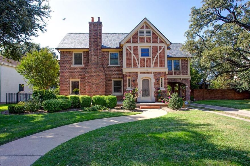 This Tudor-style home seamlessly combines historical charm with modern comfort in the prestigious Parkhill neighborhood. Featuring a full basement, guest house, and in-ground swimming pool, this property offers a rare blend of prime location, generous space, and exceptional versatility.

Upon entry, the original iron and wood staircase immediately captures attention, serving as a stunning centerpiece that highlights the home’s architectural elegance. The front living room features a Batchelder fireplace, adding historic artistry and warmth, perfect for intimate evenings or lively gatherings. The updated kitchen marries classic style with modern functionality, creating a chef’s paradise. Throughout the home, arched doorways, charming architectural details, and gleaming hardwood floors lend an inviting warmth and character to every room.

The seller has expertly finished the basement to include a cozy living room with a fireplace, a full bath, a closet, and HVAC for year-round comfort. Convenient laundry areas are located in both the basement and upstairs, streamlining household chores.

This home has been thoughtfully updated over the years to ensure maximum comfort and appeal:

Primary bath remodeled in 2008

Two upstairs bedroom additions completed in 2006

In-ground swimming pool installed in 2013

Upstairs HVAC updated in 2020, with downstairs HVAC replaced the same year

Two upstairs baths remodeled in 2021

Exterior trim replaced and painted in 2023

Roof and gutters completed in 2024

The charming guest pool house provides additional living space, ideal for guests, extended family, or a private home office. With its historic allure, modern amenities, and ideal location, this property is a rare gem offering the best of both worlds—classic beauty and contemporary convenience.