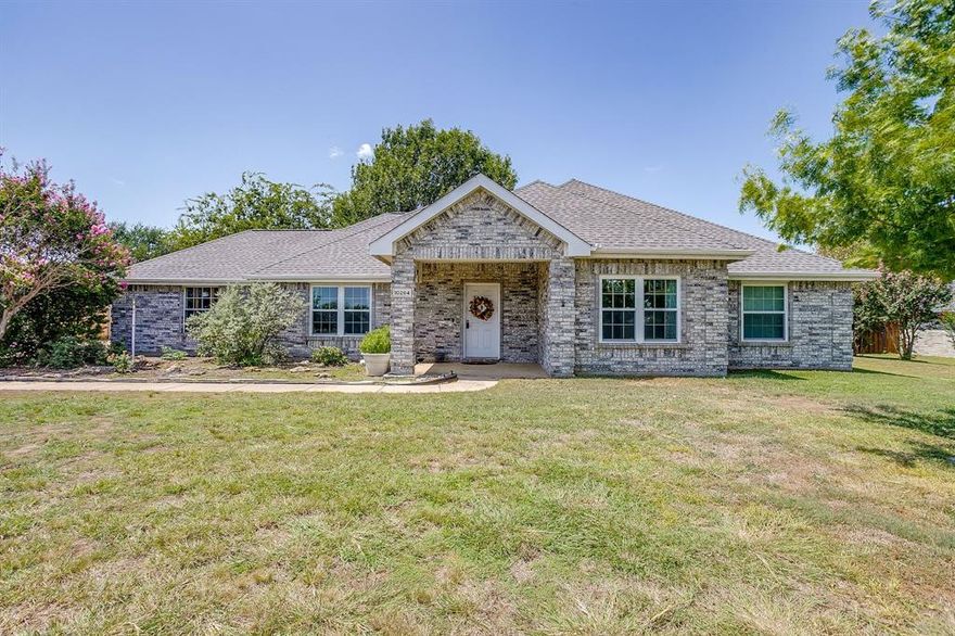 This property offers the perfect blend of country and city for the best of both worlds.  10264 W Rancho Diego is a 3-2-2 on a treed 1-acre lot with country vibes that is actually just a hop away from shopping, restaurants, parks, entertainment, and Crowley ISD schools.  Two pergolas and a mature oak tree lend the perfect amount of shade for outdoor living next to the crystal blue above-ground 28k gallon 33' diameter 4' deep pool.  The double-gate allows access to park an RV or boat on the crushed gravel drive in the backyard with two accessible 30 amp hookups.  Two storage sheds that are 12x10 and 12x20 are just icing on the cake.