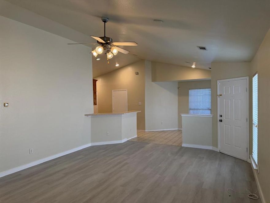 Lovely 3 bed, 2 bath home with 2-car attached garage. Bright and functional floor plan with spacious living and dining areas filled with natural light. Kitchen offers ample cabinetry and workspace with easy flow for everyday living and entertaining. Primary suite includes walk in closet, nice bathroom. Two additional bedrooms provide flexibility for family, guests, or home office. Both bathrooms are well kept. Enjoy a nicely maintained yard and secure parking in the garage. Move-in ready and a great opportunity for homeowners or investors alike.