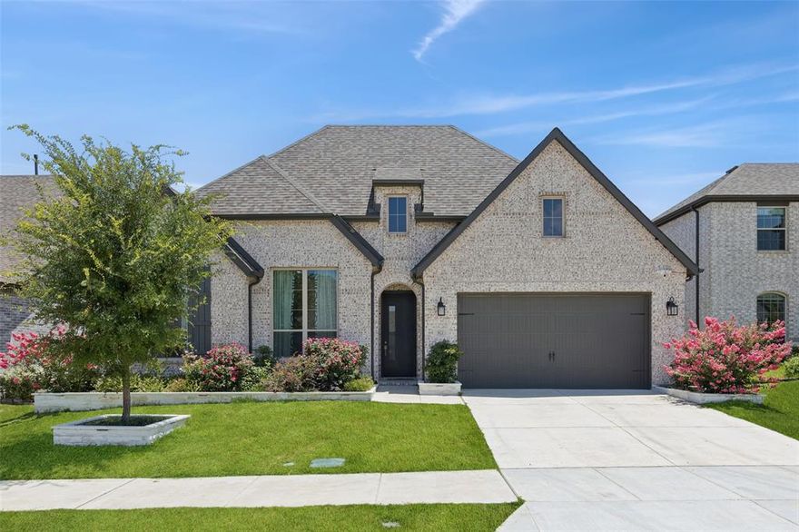 For LEASE! Located in the highly desirable Wildridge community of Little Elm, this stunning one-story home offers beauty inside and out. Thoughtfully designed with high ceilings and large windows, the home is filled with natural light, creating an open, airy, and inviting atmosphere. Gorgeous curb appeal is enhanced by lush, well-maintained front landscaping. The spacious floor plan includes 4 bedrooms, 3 full bathrooms and a half bath, a dedicated study-office, and a media room —perfect for relaxing or entertaining. Stunning details enhance the interior including accent walls and quartz counterops. The elegant primary suite boasts a charming bay window, a large walk-in closet, and a spa-like ensuite bath with dual vanities, a soaking tub, and a separate shower. Designer finishes and upgraded touches are found throughout the home. Enjoy the ease of professionally installed holiday lighting that makes festive seasons effortless and joyful. Added peace of mind comes with a security camera system. The private, fenced backyard is perfect for gatherings, pets, or simply relaxing outdoors. New Hill Elementary. Schedule a showing today and don't miss this Gem! $15k upgrade in the backyard.