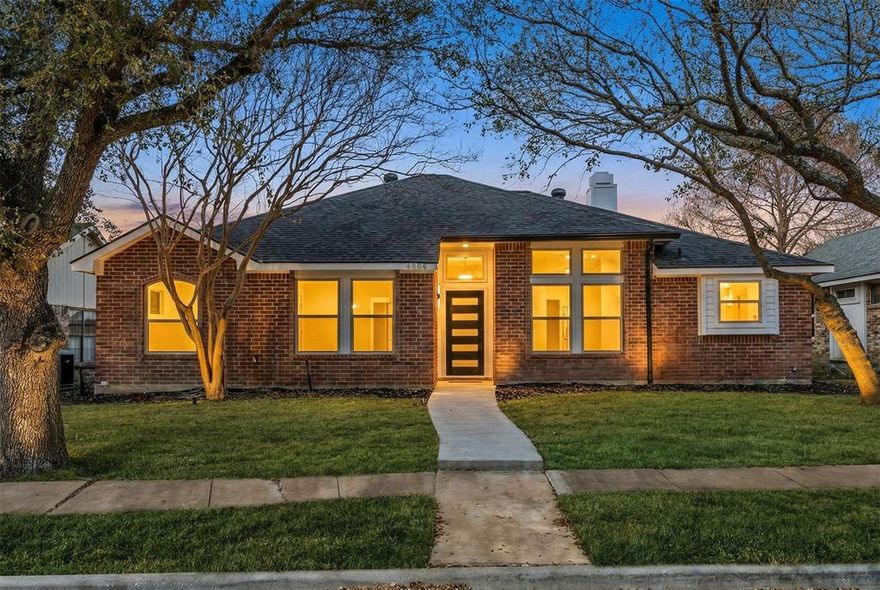 COMPLETELY RENOVATED & READY FOR QUICK MOVE IN! AMAZING LIST OF UPDATES, over $100,000 spent just in the past few months include Luxury Vinyl Plank in all living areas, beautiful front door! New cabinets in both baths & kitchen with corner deep reach lazy susan & pull out trash drawer! Light & bright kitchen, quartz countertops, single basin 11 inch deep sink, stainless appliances, 4 door Samsung French refrigerator just installed! More amazing features include decorator lights, fresh hardware, smooth ceilings, ceiling fans, switches, fresh paint in and out! Hi efficient tilt out vinyl windows, back door (blinds sealed in glass)! Great open floor plan, long box out window in breakfast room, 2nd pantry & vaulted to 11 ft in primary bedroom overlooking private large backyard! Since October 2025: Carrier HVAC, metal stairs to attic, roof & new fence! Great location close to 121 & 75 for quick easy access any direction! Great choices of restaurants & shopping nearby including the new Costco.