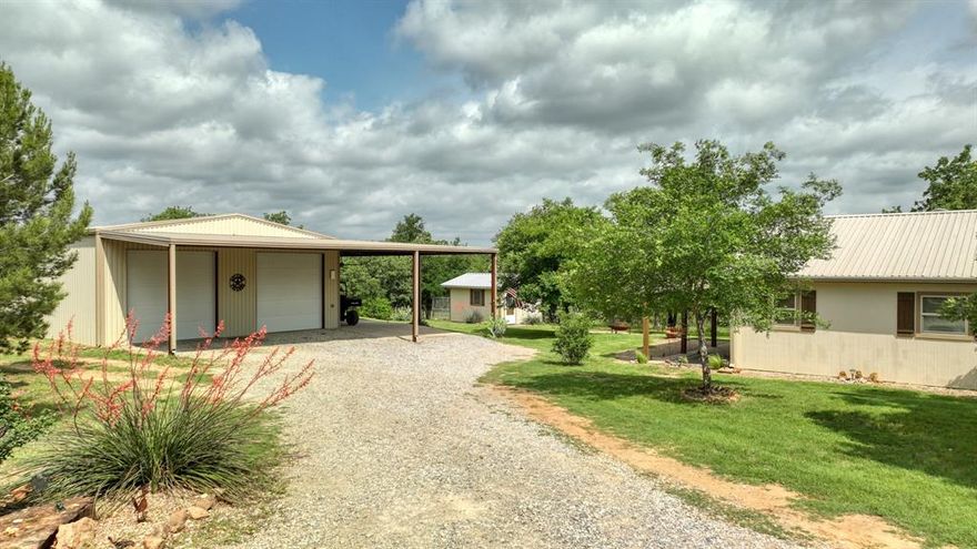 Endless Possibilities Await! Discover the perfect blend of comfort, versatility, and country living on 3.44 well maintained acres in the highly sought after Santo ISD, just outside the city limits. This unique property features two homes, a guest cottage, a large insulated shop with office, and an RV parking pad, offering multiple living, rental, or business opportunities all in one location! The main home is 1,991 sq ft features 2 bedrooms, 2 bathrooms, a spacious living area, utility room, and a large game room, plus a covered carport and patio. The second home is 840 sq ft featuring 2 bedrooms, 1 bath, a comfortable living room, full kitchen, utility room, outdoor shower, and covered porches- perfect for guests or rental income. A charming 144 sq ft cottage adds an extra private space for additional guests.. The 30x40 foam insulated shop includes a 20x15 office and bathroom, ideal for a home based business or hobby area. Water sources include co-op water for one home and well water for the other. Conveniently located between Stephenville, Granbury, Mineral Wells, and Gordon, you will have easy access to shopping, restaurants, medical facilities and more. Live, rent, and work all from one property!