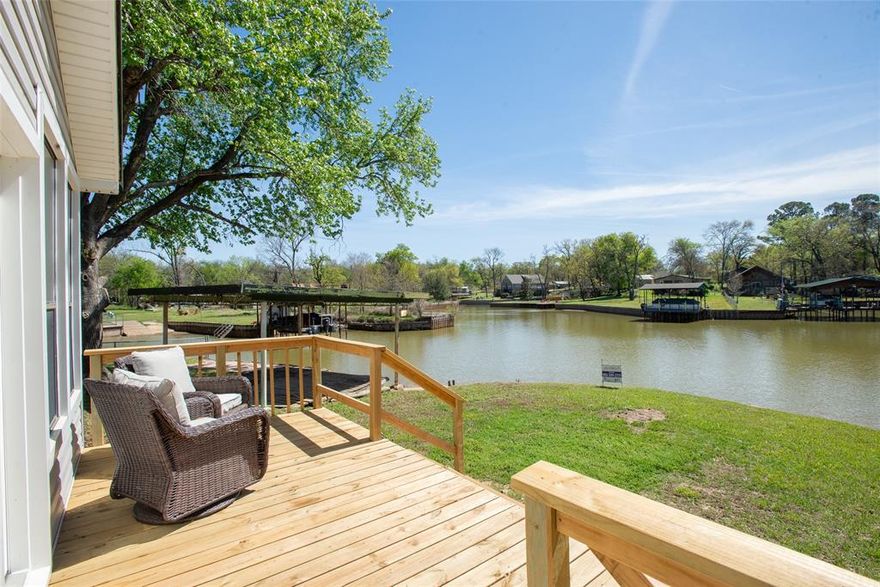 Waterfront living on Cedar Creek Lake is calling and 117 Joy Lane answers with style. This 3 bedroom, 2 bath home offers 1,630 sq ft of comfortable space designed for easy lake days and relaxed everyday living, whether you’re looking for a full time residence or a weekend getaway.
The heart of the home is the updated kitchen, bringing fresh appeal and functionality for entertaining, quick breakfasts before hitting the water, or cozy dinners after sunset. An extensive list of updates include new floors, water heater, light fixtures, cabinets, counter tops, new windows and exterior door and more. All the hard stuff and been done for you. One of the standout spaces is the enclosed sunroom, a true happy place with gorgeous lake views that feels made for morning coffee, a good book, or watching the light change across the water. The layout flows in a way that’s welcoming and livable, with the kind of warmth that makes guests linger and weekends feel longer.
Step outside onto the new exterior decks and let the lake lifestyle take over, plenty of room for grilling, gathering, and soaking up that Texas sky.
With an acceptable offer, select furnishings and appliances may convey, making it easy to start enjoying lake life immediately. 
If you’ve been searching for a Cedar Creek Lake waterfront home with meaningful updates, great outdoor living, and a view you’ll never get tired of, 117 Joy Lane deserves a spot at the top of your list.