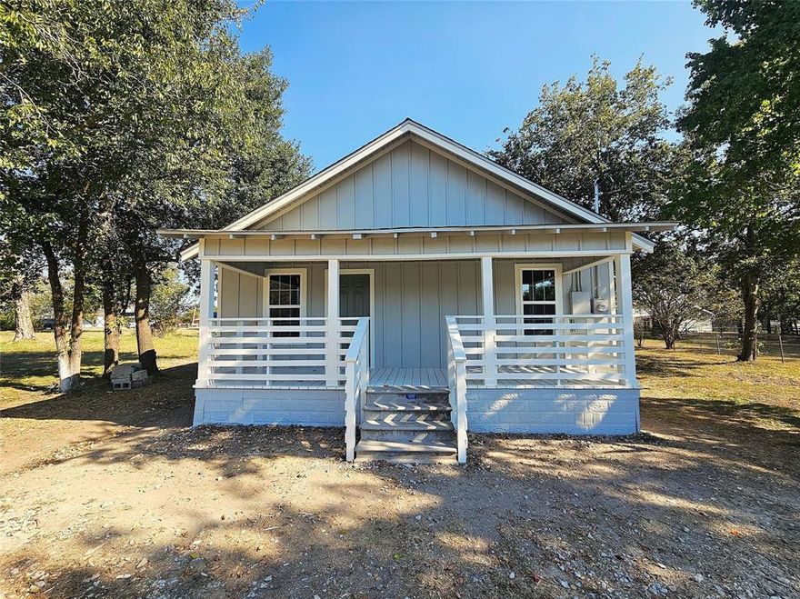 Freshly renovated home in the heart of Groesbeck!  Almost completely renovated---property features 2 bedrooms and 1 bathroom, open floorplan living room and kitchen space with brand new kitchen cabinets, butcher block countertops , kitchen island, luxury vinyl plank flooring throughout, new HVAC system, new water heater, new sheetrock, updated electrical with new light fixtures and recessed lighting, new plumbing under the home, completely renovated bathroom with beautiful tile surround, nice sized bedroom closets on a great lot!  Property should have no issues qualifying for all types of financing.