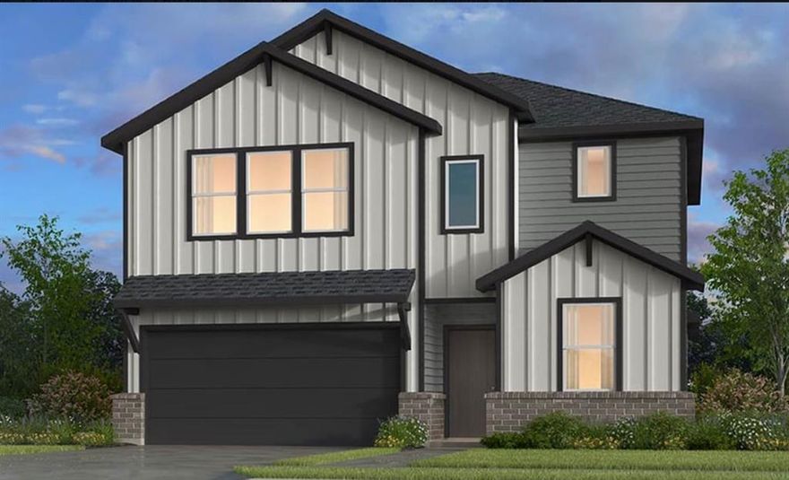 What's Special: Gourmet Kitchen - Flat Lot - North Facing Lot - Game Room - Covered Patio. New Construction - May Completion! Built by Taylor Morrison, America's Most Trusted Home Builder. Welcome to the Verbena at 1425 Mustang Canyon Drive in Madero! This two-story home offers comfort, flexibility and room to grow. Off the welcoming foyer, you will step into an airy open concept great room and kitchen with a corner pantry and a large center island that is perfect for everyday living, relaxed meals and effortless entertaining. The main level also features a tucked away primary suite, along with a secondary bedroom and a full bathroom for added convenience. Upstairs, a spacious game room and three additional secondary bedrooms create plenty of space to play, unwind and make memories. There’s so much to love about Madero in Fort Worth. Set on spacious lots with winding streetscapes, the community feels open and inviting. Planned amenities include open-air centers, sports courts, a resort-style pool, lush trails, and future retail. With no MUD or PID taxes, you’ll have even more freedom to enjoy all Fort Worth has to offer. Additional Highlights Include: covered back patio, pop-up ceiling in the primary bedroom, gourmet kitchen, quartz countertops, and pop-up ceiling in the great room. Photos are for representative purposes only. MLS#21212218