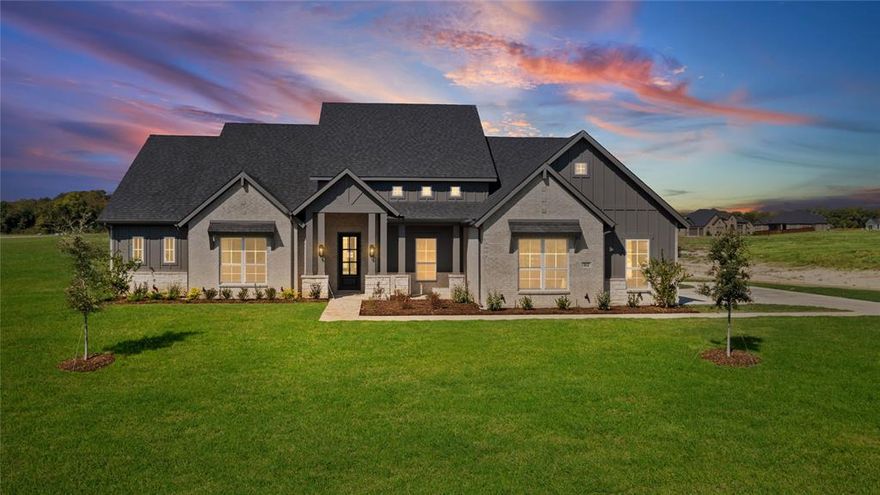 This stunning 1.5-story John Houston Home in the sought-after Tuscan Estates community offers elegance and functionality on a full one-acre lot. Featuring 4 spacious bedrooms, 3.5 baths, and an oversized study, this home provides plenty of room for work and relaxation. The upstairs gameroom is multifunctional—perfect for entertainment, guests, or a private retreat—and includes a full bath for added convenience. The kitchen is a true showstopper with floor-to-ceiling cabinetry, beautiful granite countertops, an electric cooktop, and a double oven. Light luxury vinyl plank flooring flows throughout, complementing the open and inviting design. The primary suite boasts separate vanities, a large walk-in closet, and a luxurious walkaround shower. Step outside to a large covered patio ideal for Texas evenings. Modern, beautiful, and complete—this home is move-in ready and waiting to be yours!