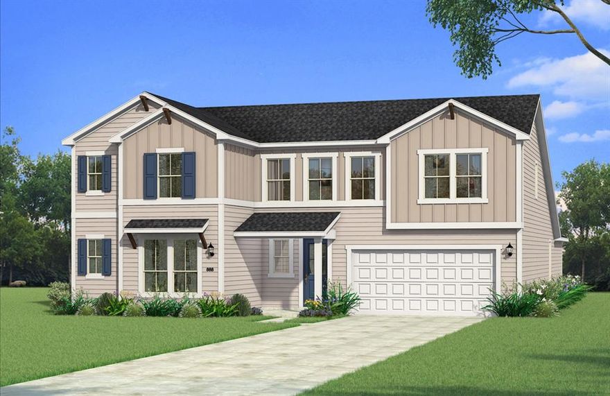 Built by Mattamy Homes - The Mykonos - Available October! Welcome to the Mykonos floor plan, offering ample space with 5 bedrooms and 4.5 baths. The first level features a chef's dream kitchen with a large island for casual dining, a butler's pantry, a spacious walk-in pantry, and abundant cabinet and counter space. The sun-drenched living area boasts an electric fireplace and a wall of windows framing the outdoor oasis. A private primary suite is tucked away at the rear, featuring his-and-her vanities, a luxurious walk-in shower, and a massive walk-in closet. A convenient guest suite with private bath and walk-in closet is located on the opposite end. The flexible bonus room adapts to your needs - perfect for a home office or gym. Upstairs, find bedrooms 3 and 4 sharing a full bath, while bedroom 5 enjoys an ensuite bath and walk-in closet. The large game room is ideal for family fun or movie nights. This ENERGY STAR® certified home features energy-efficient Whirlpool® appliances and an Ecobee smart thermostat, offering both comfort and