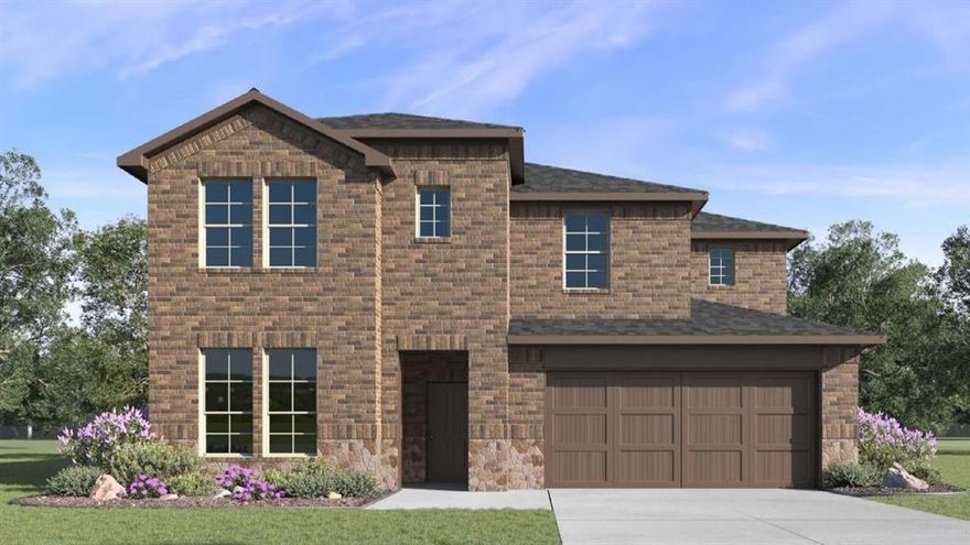 Find yourself at home at 9416 Gossamer St., the Evergreen Floor Plan, a spacious and thoughtfully designed 4-bedroom, 2.5-bathroom home with a game room and open-concept living areas. Spanning over 3,368 square feet, this layout is ideal for families seeking comfort, functionality, and style.

Step onto the front porch and enter a welcoming foyer, where a bright flex room to your left offers endless possibilities. Whether you envision a home office, playroom, or formal sitting area, this space adapts to your needs. To the right, you’ll find a formal dining room, perfect for hosting gatherings and creating lasting memories.

Moving down the hall, you’ll enter the heart of the home—an open-concept family room and kitchen. The family room is expansive and features large windows that flood the space with natural light, creating a warm and inviting atmosphere. The kitchen is a chef’s dream, complete with a large center island, ample countertop space, and modern appliances.

Tucked away for privacy, the owner’s suite is located on the first floor. This spacious retreat includes a luxurious en suite bathroom with dual vanities, a walk-in shower, and a generously sized walk-in closet.

As you ascend the stairs, you’re greeted by a stunning open-to-below feature, offering a view of the family room below and enhancing the airy, connected feel of the home.

The second floor is designed with family living in mind, featuring three additional bedrooms, each with its own walk-in closet. These bedrooms provide plenty of privacy and storage, making them ideal for children, guests, or even a home office.

The Evergreen Floor Plan at Hidden Lakes offers everything a modern family needs: flexible spaces, stylish finishes, and plenty of room to grow. Schedule your visit today to experience this beautiful home in person—your dream lifestyle awaits!
