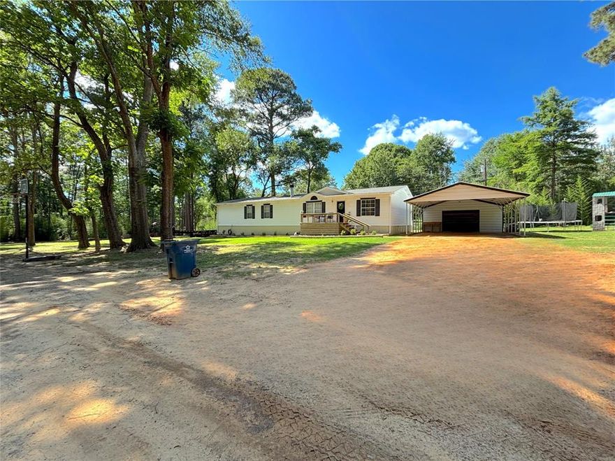This gem won't last long! Are you looking for a peaceful, private home surrounded by beautiful ETX trees with access to Lake Palestine? Upon entering the front door to the spacious open concept and exceptional updates you can see this home has been remodeled with some amazing features to include custom butcher block countertops in the kitchen with an open concept into the spacious dining area and living area that includes a gorgeous wood burning fireplace and newly installed vinyl wood plank flooring throughout. With 4 bedrooms, 2 spacious bathrooms, a spacious laundry room and huge front yard this home is ready for your family. The backyard is fenced, with a well-built, new deck. New double carport and enclosed shop complete this beautiful property! HOA is only $50 per year with an Option for use of private boat ramps and fishing docks for an additional $50 per year. Call for a showing appointment