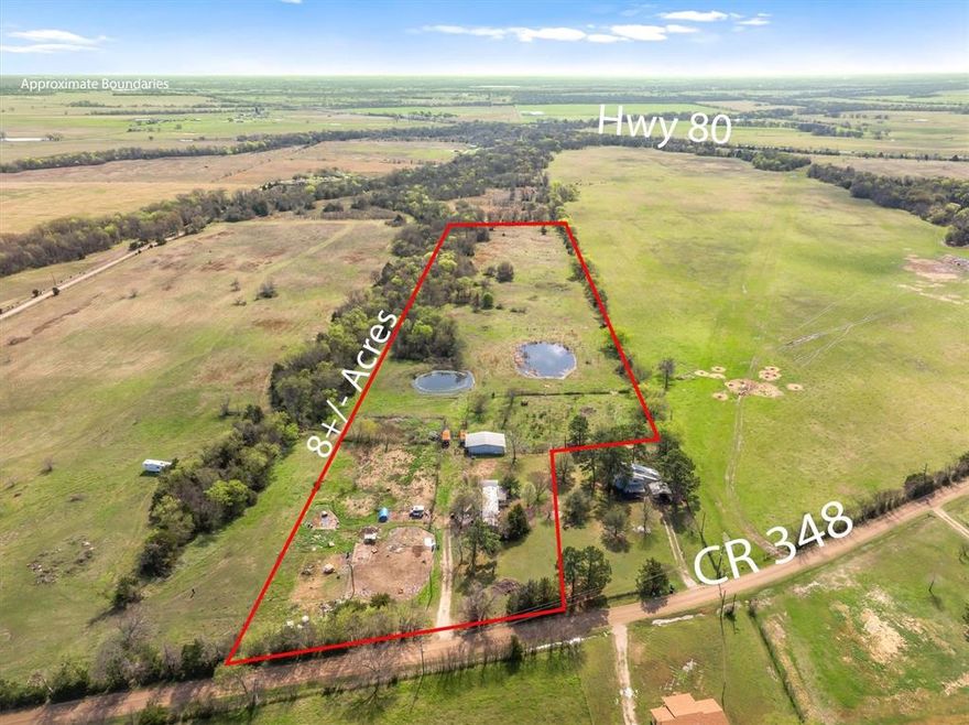 Whether you're ready to build your dream home or looking for the perfect place to set up your homestead, this beautiful ±8-acre tract in Van Zandt County checks every box. Priced to sell and ready for you to make your move, this property has the infrastructure already in place so you can hit the ground running from day one.
With a water meter and electricity already on site, the heavy lifting is done. Bring your house plans or your mobile home — this land is ready to welcome either. A established driveway and culvert provide convenient, clean access right off the road, and the good road frontage means you'll never feel tucked away or hard to find.
The property is fully fenced and set up for the animal lover, featuring a horse barn that's ready for your four-legged family members. Two picturesque ponds add both beauty and function to the land, offering scenic country views that remind you every morning why you chose the country life.
Convenient to local amenities while still giving you the peace and space of East Texas country living, this one truly has it all at a price that won't last long. Don't wait on this one — move-in ready land with this much going for it doesn't stay on the market.
Highlights: ±8 Acres • Fully Fenced • Horse Barn • 2 Ponds • Water Meter & Electricity On Site • Driveway & Culvert • Road Frontage • Build or Place — You Decide!
