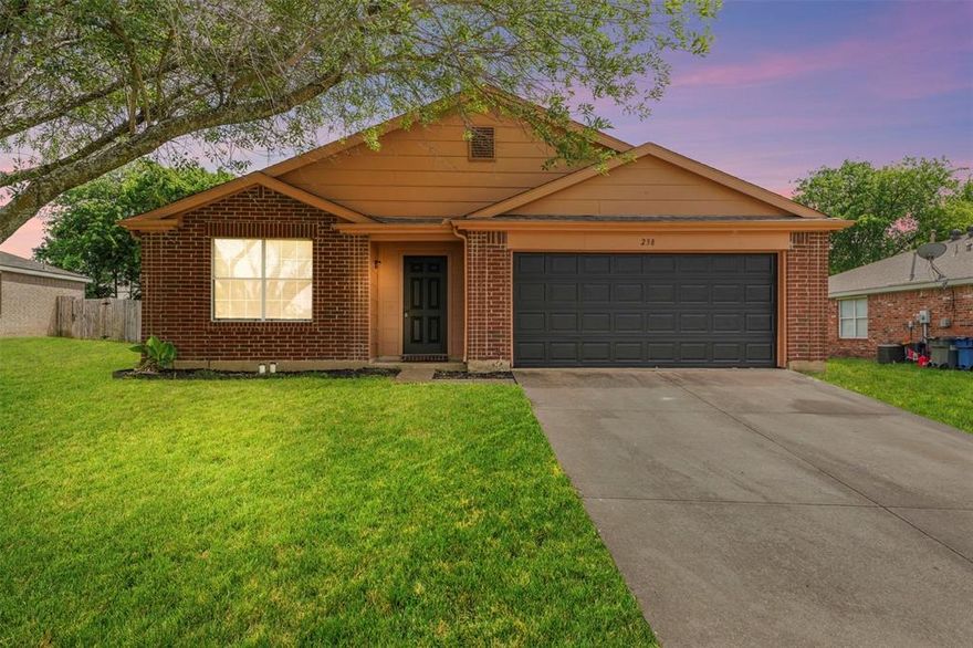 MOVE IN READY! Lovely 4 bedroom, 2 bath available with the perfect layout for the right family! Located in a very well established neighborhood and very welcoming for family living! From the moment you enter inside, you’ll appreciate the floor plan which has a brand new paint job throughout, new carpet, upgraded kitchen countertops and fixtures. It’s where luxury meets modern day comfort! There is accessibility around the beautiful fire place and dining area. The kitchen offers a versatile built in island. The spacious primary suite provides a peaceful retreat with ample closet space and a comfortable en-suite bath and shower combo. All bedrooms are comfortable sizes and offer tasteful decor options. Outside, enjoy a large backyard for relaxing or family entertainment. Located just minutes from shopping, dining, schools and approximately 19 miles to downtown Dallas. Schedule an appointment to show today!

Real estate agent, buyer responsible for verifying measurements.