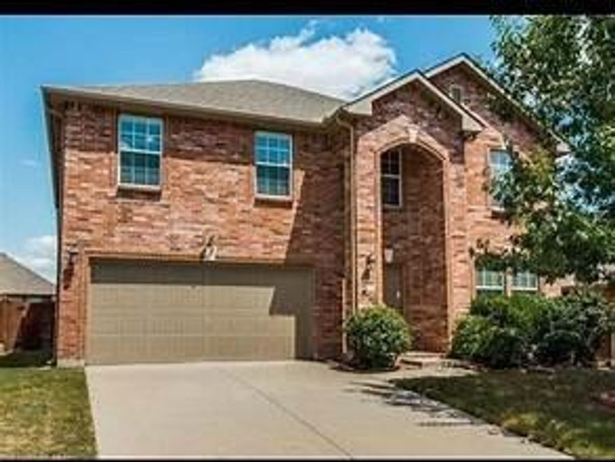 Beautiful 5 bedroom , 2.5 Bathroom in a great neighborhood. Super clean and ready to move in. Granite counter tops and REFRIGERATOR Included in large kitchen. Primary Bedroom downstairs with plenty of space upstairs which includes four bedrooms and a game room. WASHER and DRYER also Included. Backyard is large and level for backyard bbq and playset for the kids. Nearby shopping and restaurants,also convenient to Dallas tollway. Frisco ISD for great schools Application fee $55. Call for appt and showing instructions.