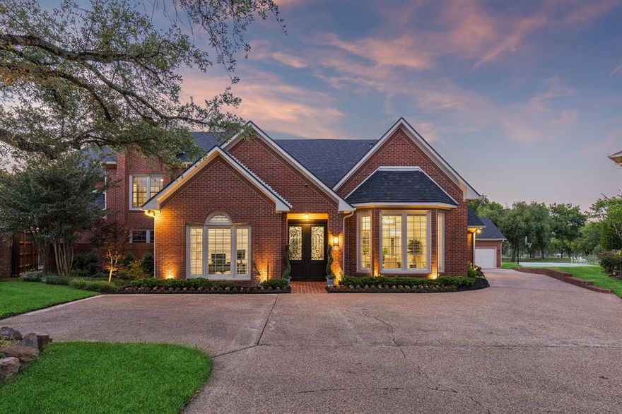 Opportunities like this rarely come available. Tucked on an oversized .32 acre cul-de-sac lot this fully remodeled home overlooks hole 15 of the Jack Nicklaus-designed Dallas Athletic Club. Perfectly positioned for privacy from your neighbors, it captures stunning golf course vistas and sunsets from nearly every room. Transformed in 2024, the open, light-filled interior features modern updates, all new flooring, updated kitchen and baths, newer HVAC, electrical, pool updates, windows, window coverings and roof to name a few. Upon entering, the large living room windows draw your eye across the resort-style pool to the tree-lined course. The modern kitchen boasts new quartz counters, cabinetry updates, and high-end appliances, flowing seamlessly into the den and updated bar. The first-floor primary retreat offers a fireplace, views and access to the yard, dual vanities, a dual shower head walk-in shower, soaking tub, and serene views as well as an oversized walk-in closet with built in shelving.  Upstairs holds a Jack-and-Jill suite plus a separate guest suite with a private balcony overlooking the course. The backyard is a private masterpiece for outdoor living, featuring a recently resurfaced pool with a tanning ledge, hot tub, fire pit seating area as well as 200 linear feet of golf course frontage. Enjoying a beverage and watching the sunset creates a peaceful, resort-like atmosphere. Includes an oversized three-car epoxy garage with a climate-controlled seperate garage gym. Meticulously maintained and updated, this is one of the most premier properties on the golf course.  Easy access to Highways and all Dallas has to offer.