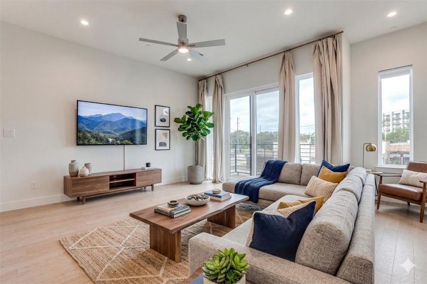 Experience modern living in the heart of Lower Greenville at 5515 Bryan Parkway. This beautifully designed 2-bedroom, 3-bath townhome offers the perfect blend of style, functionality, and location. Step inside to an open-concept layout filled with natural light, featuring sleek finishes, high ceilings, and spacious living and dining areas ideal for both everyday living and entertaining. The kitchen is equipped with contemporary cabinetry, quality appliances, and ample counter space, making it a standout centerpiece of the home. Each bedroom is generously sized with its own ensuite bath, providing comfort and privacy, while the additional full bathroom adds convenience for guests. Thoughtful design elements throughout create a seamless balance of modern elegance and livability. Located just minutes from Greenville Avenue’s vibrant dining, shopping, and nightlife, as well as close proximity to Downtown Dallas, this home offers unbeatable access to some of the city’s best amenities. Don’t miss your opportunity to own a stylish, low-maintenance townhome in one of Dallas’ most sought-after neighborhoods.