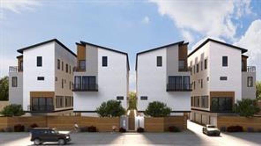 9 Modern 4-Story Town homes with Downtown Dallas & Trinity River Views Available March. Experience
elevated urban living in this stunning four-story town home offering breathtaking views of Downtown Dallas and the
Trinity River from your private balcony. Adjacent to the medical district (UT Southwestern, Children’s hospital,
Parkland). Thoughtfully designed with style and functionality in mind, this residence features 2 spacious bedrooms, 2.5
baths, and a private top-floor office, perfect for working from home or creating a quiet retreat. The open-concept living
area is highlighted by 10-foot ceilings, rich hardwood floors throughout, and a chef-inspired kitchen equipped with
premium Thor® appliances. Natural light fills the home, creating a warm and inviting atmosphere across every level.
The primary suite offers soaring 10-foot ceilings and a luxurious spa-like bath featuring a giant walk-in wet area with a
combined soaking tub and walk-in shower. The guest bedroom boasts vaulted ceilings, providing both comfort and
architectural charm. Additional features include an automatic sprinkler system for peace of mind and a secured, gated
community with beautifully landscaped grounds, ambient lighting, and benches—ideal for relaxing outdoors. Located
just minutes from the Medical District, Love Field Airport, and Downtown Dallas, this home offers the perfect blend of
convenience, security, and modern luxury. Urban sophistication. Exceptional views. Unmatched location. New photos to come soon!