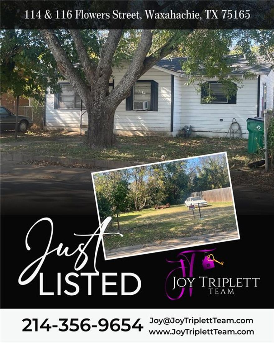 CALLING ALL INVESTORS.  Home to Rehab and a lot
Attention investors, contractors, and builders—this is the opportunity you’ve been waiting for! This as-is 3-bedroom, 1-bath home, approximately 900 sq ft, sits on a large 0.27-acre lot offering exceptional development potential. The property is located in an up-and-coming neighborhood experiencing steady growth, with new construction and renovations happening throughout the area.
The existing home is perfect for a full rehab to capture strong resale or rental value. Even more appealing, the generous lot size may allow you to subdivide and create a second buildable lot—ideal for maximizing profit. Build new on the extra lot, or develop both for a high-value multi-exit investment strategy. With builders already active in the area, this is the perfect chance to capitalize on the neighborhood’s upward momentum.
Whether you're looking to renovate, expand, split the lot, or build new construction, this property offers outstanding versatility and investor upside.