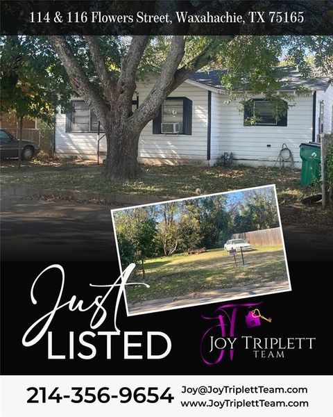 Photo of 114 & 116 Flowers Street, Waxahachie, TX 75165 (MLS # 21126240)