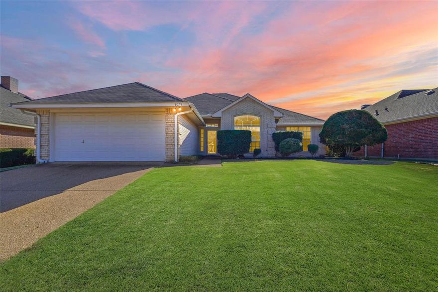 This spacious and inviting home features a flexible layout offering 3 bedrooms, 2 bathrooms, 2 living areas, 2 dining rooms, a versatile enclosed patio or flex room, and a 2-car garage. While the property is move-in ready and fully functional, it provides the perfect canvas for your modern vision and cosmetic updates. The floor plan is designed for both entertaining and everyday living, with separate living spaces that allow plenty of room for everyone to spread out. The heart of the home is the open-concept kitchen, which boasts extensive counter space and a brand-new stainless steel range & dishwasher, effortlessly flowing into the main family room so the chef is always part of the conversation. The bonus enclosed patio is a standout feature, ideal for a home gym, playroom, or sun-drenched office, while the private primary suite serves as a relaxing retreat complete with a garden tub and separate shower. Outside, the backyard includes a storage building for extra organization. Located just minutes from shopping, parks, and major highways, this home offers incredible potential to build instant equity while enjoying a comfortable, generous footprint immediately.